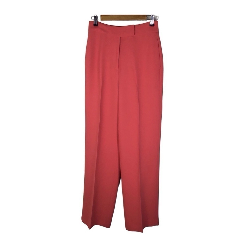 Ted Baker Sayakat Tailored Wide Leg Trouser in Coral Ted Baker Size 1.